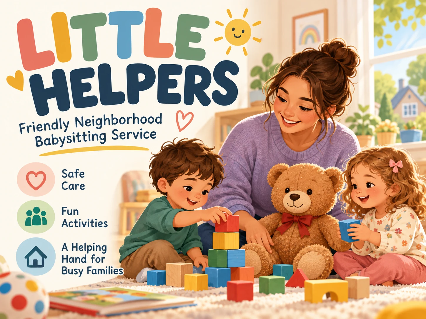 Babysitting Flyer Maker design direction